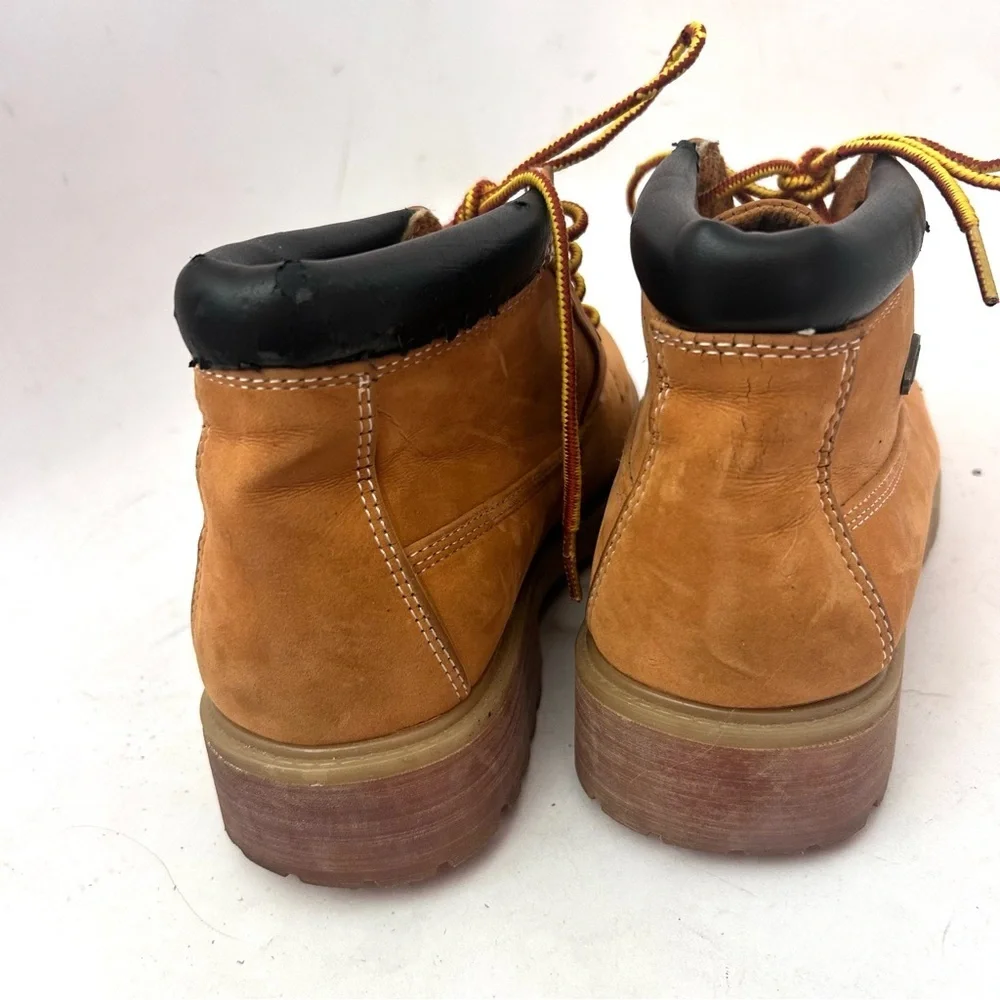 Lugz Women’s Vintage 90s WHUDK 747 Tan/Orange Lace Up Dress Work Boot Size 8